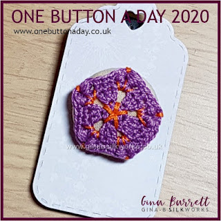 Day 200 : Flor - One Button a Day 2020 by Gina Barrett