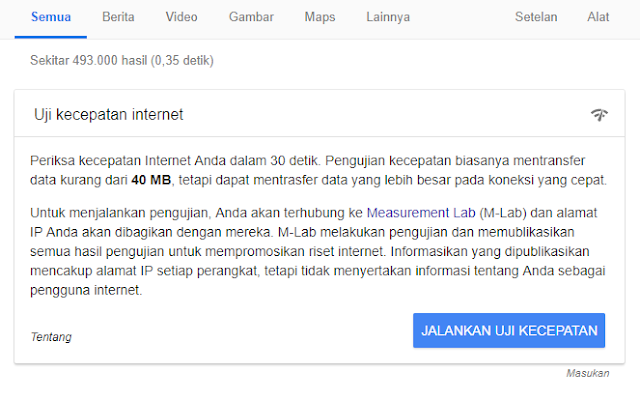 Uji Kecepatan Internetmu dengan Fitur Baru dari Google