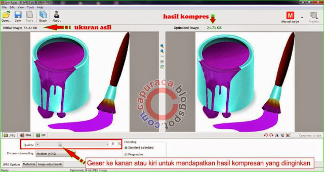 Cara mudah mengkompres gambar