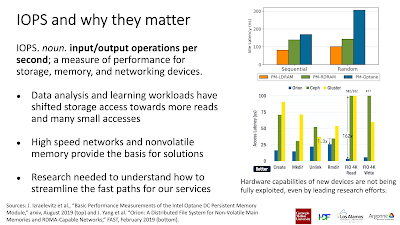 Rob Ross' perspective on why IOPS are now important for HPC I/O