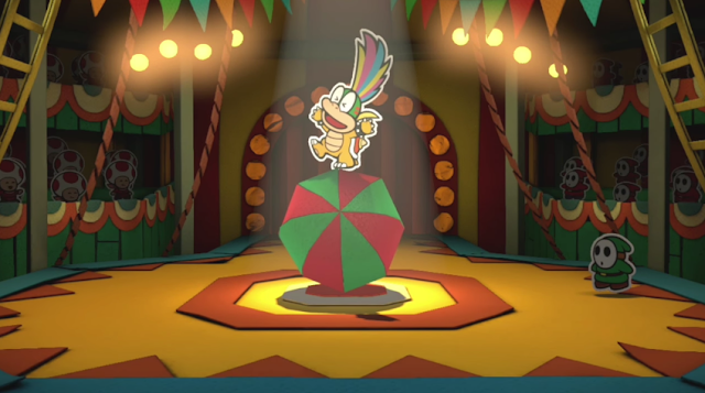 Lemmy Koopa balancing ball circus Paper Mario Color Splash