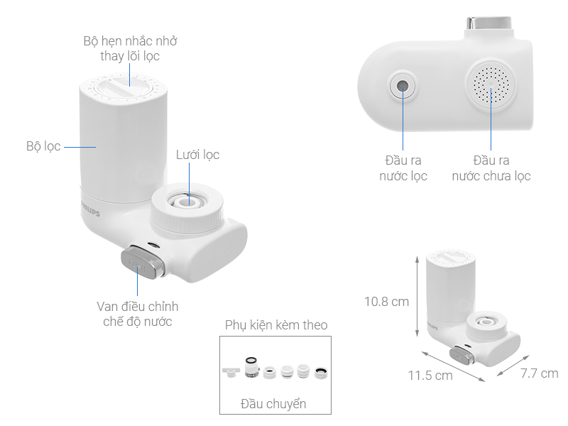 Thiết bị lọc nước tại vòi Philips AWP3753/98