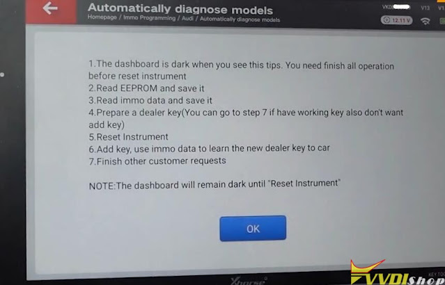 Xhorse VVDI Key Tool Plus Add Audi Q3 2009- Key 6