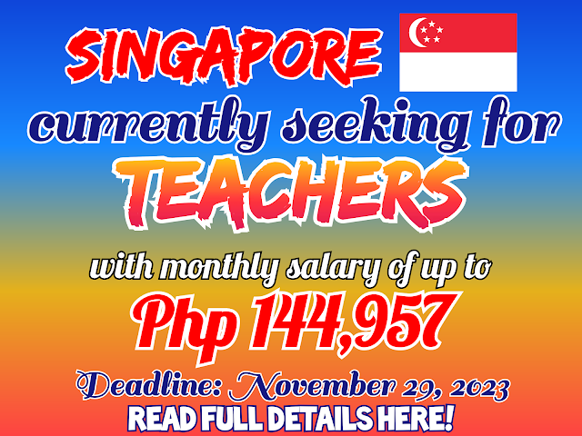 Singapore is currently seeking to employ teachers | Apply Now!