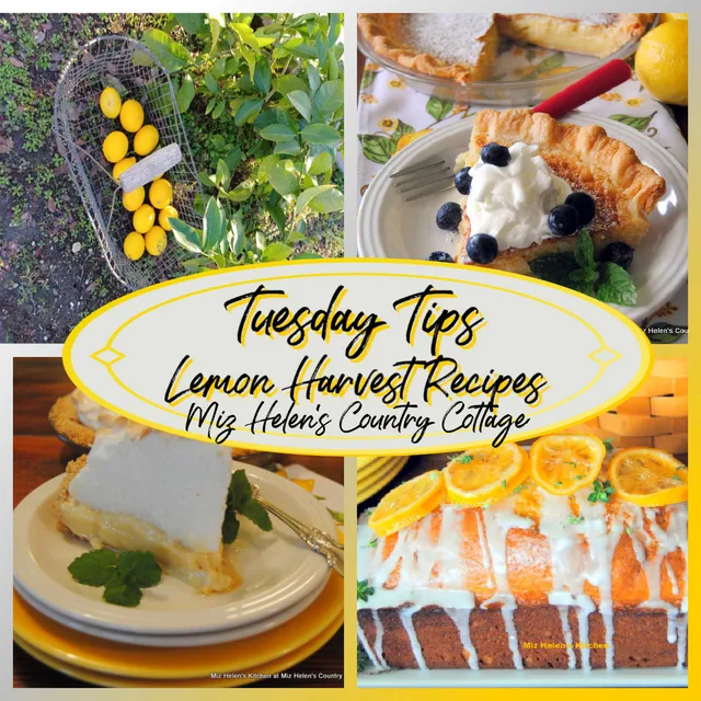 The Lemon Harvest Recipes & Tips: Tuesday Tips at Miz Helen's Country Cottage