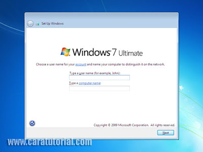 Cara Tutorial Install Windows 7 (Lengkap dengan Gambar)