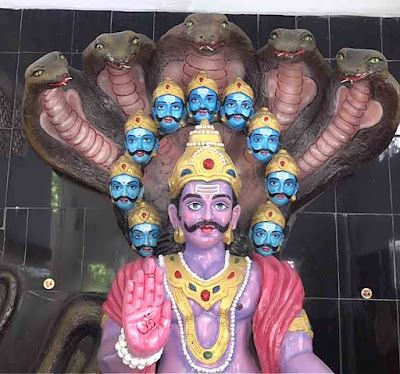 इंदौर के परदेशी पूरा में रावण मंदिर