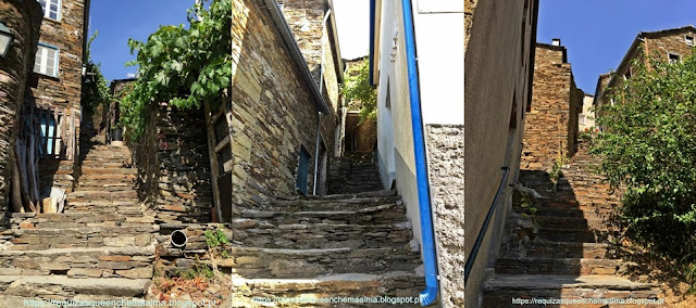 Escadaria das ruas da Aldeia de Piódão, Serra do Açor