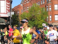 Runners at the Chicago Marathon in Chicago, Illinois