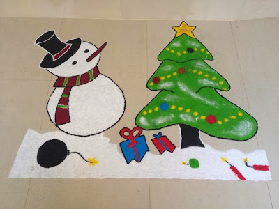 christmas rangoli