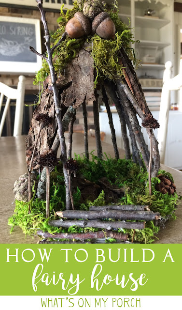 Fairy House from twigs and moss