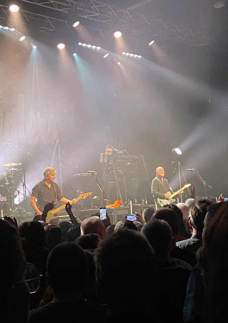 The Stranglers on stage in the Great Hall, Cardiff