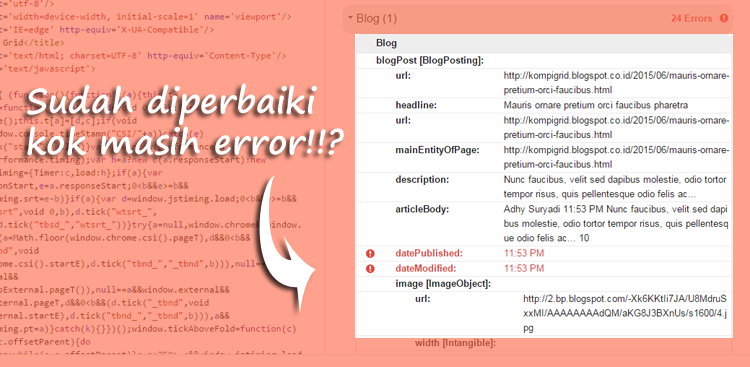 Mengatasi DatePublished Yang Masih Error Walau Struktur Data Sudah Diperbaiki