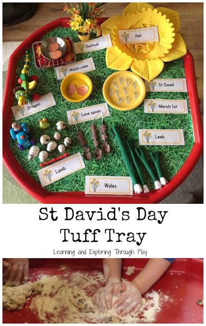 St Davids Day Tuff Tray Activity