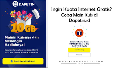 Suka Kuota Internet Gratis? Coba Main Kuis di Dapetin.id