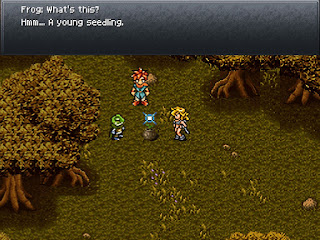 The party discovers a seedling in the Lost Sanctum, an optional area in Chrono Trigger.