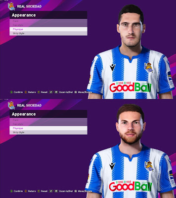 PES 2020 Faces Zadula & Illaramendi by Davidjm08