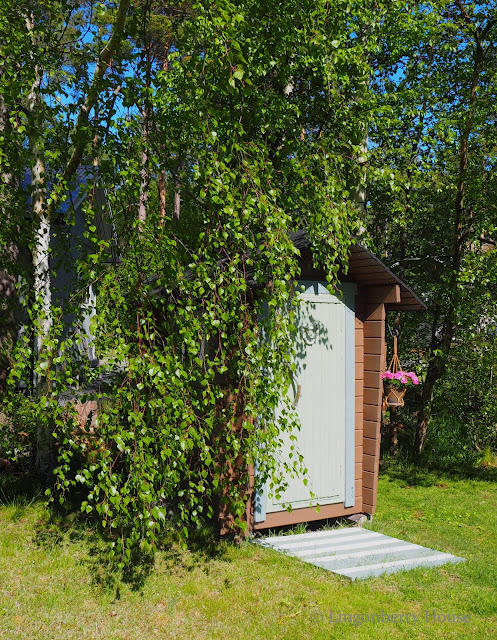 lingonberryhouse, leisure home, mökki, pikkula, kesähotelli helpotus, vessa, toilet, place of easement, summer, kesä