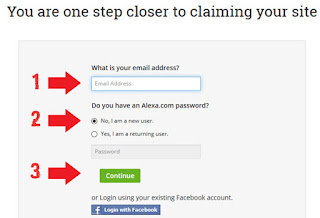Cara mendaftarkan blog di alexa