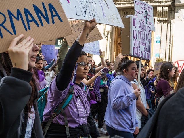 8m 2020 Zaragoza Feminista Manifestacion Estudiantes