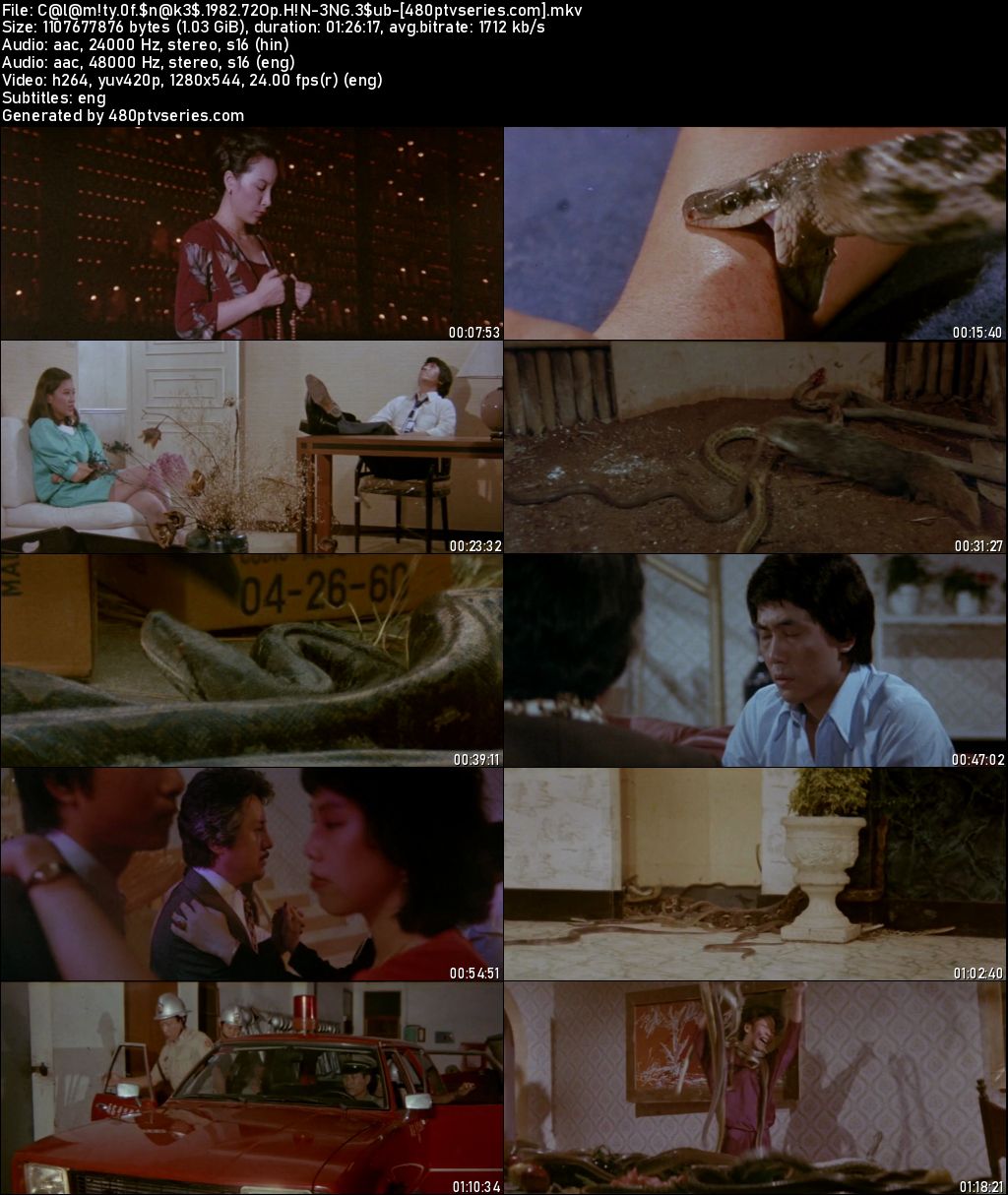 Watch Online Free Calamity of Snakes (1982) Full Hindi Dual Audio Movie Download 480p 720p BluRay