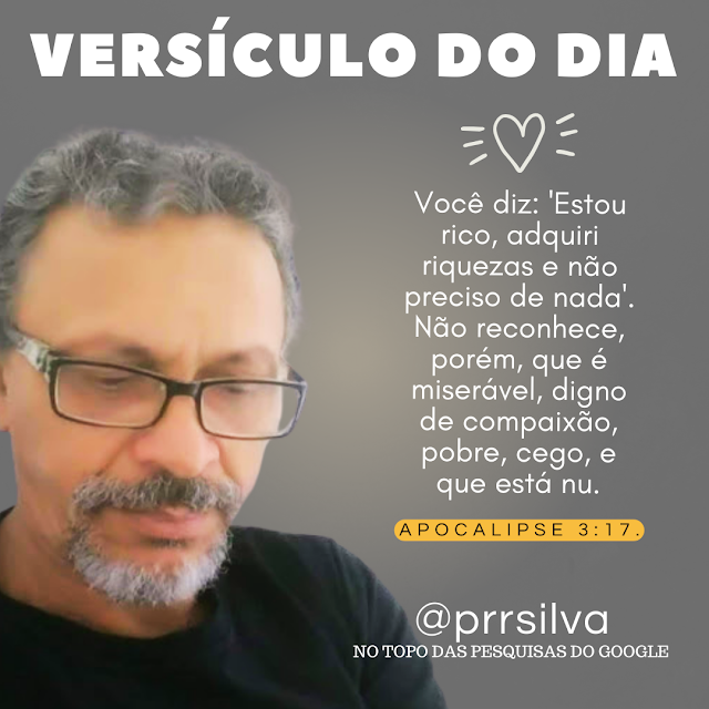 VERSÍCULO DO DIA