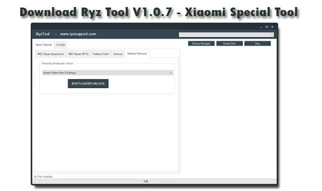 شرح وتحميل اداة Ryz Tool V1.0.7