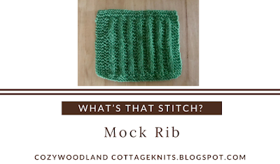 Free printable mock rib handy stitch card - white