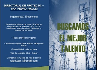 📂   Empleos en San Pedro (V) hoy como DIRECTOR DE PROYECTO ING. ELECTRICISTA 💼  |▷    #SANPEDRO #SiHayEmpleo #Empleo