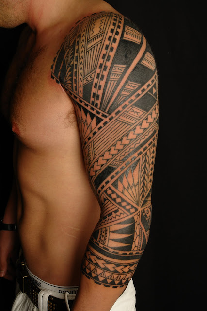 Tribal Full Sleeve Tattoo Designs for Men