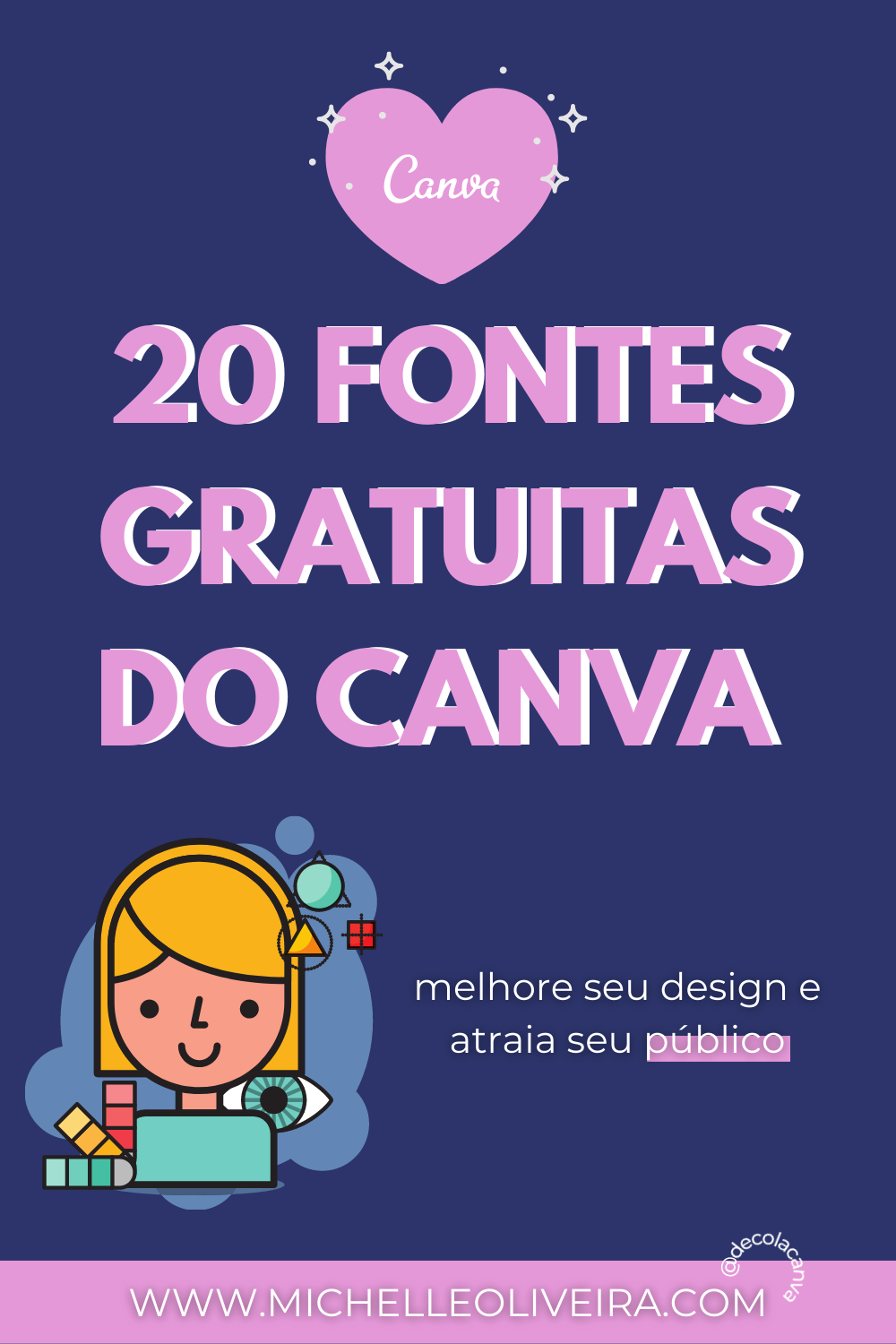 20 fontes gratuitas do canva