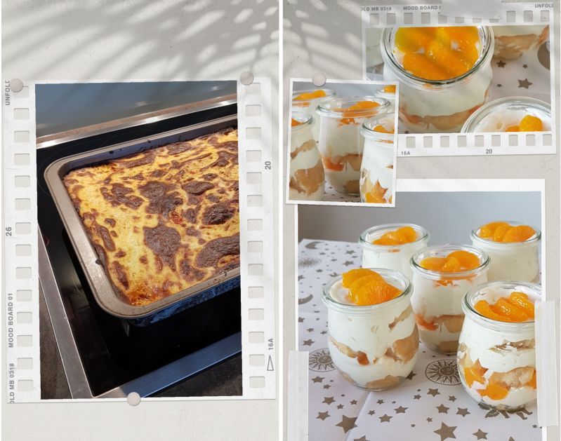 Genuß: Moussaka und Orangen-Mascarpone-Creme mit Contreau