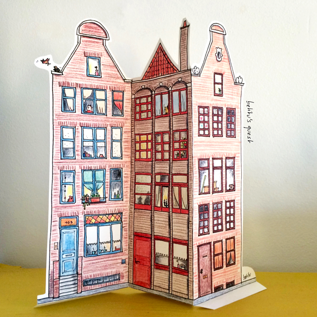 Amsterdam stories - Cut out dutch facades by betitu