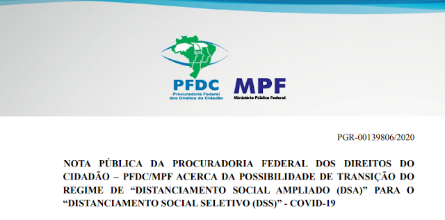  Procuradoria Federal dos Direitos do Cidadão – PFDC, órgão do Ministério Público Federal