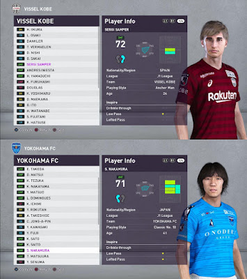 PES 2020 J League Facepack for ICMP Patch