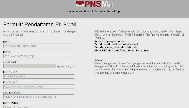 Pnsmail.Go.Id - Cara Login dan Daftar Email di PNSMail.Go.Id
