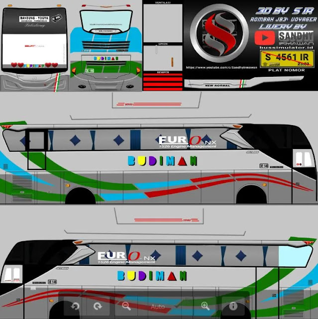 Livery Bussid Format PNG Budiman