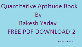 Quanttative Aptitude By Rakesh Yadav