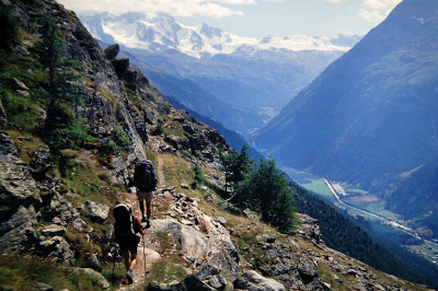 Durante la ruta del Mont Blanc