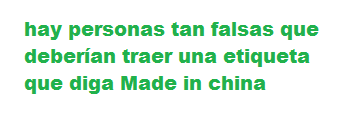 Made in China Personas Falsas - Frases para Facebook