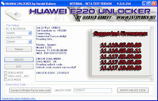 Free Huawei e220 unlocker