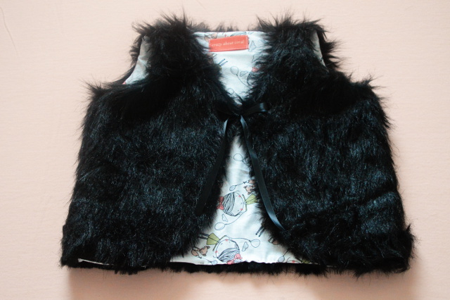 Toddler Faux Fur Vest Free Pattern and Tutorial