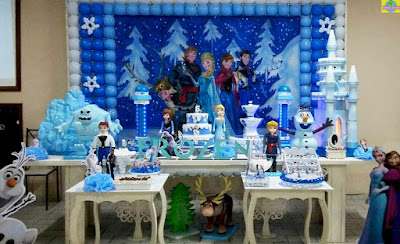 buffet-infantil-bauru-dinos-park-decoração-provençal-frozen-azul-lilas-festa-menina