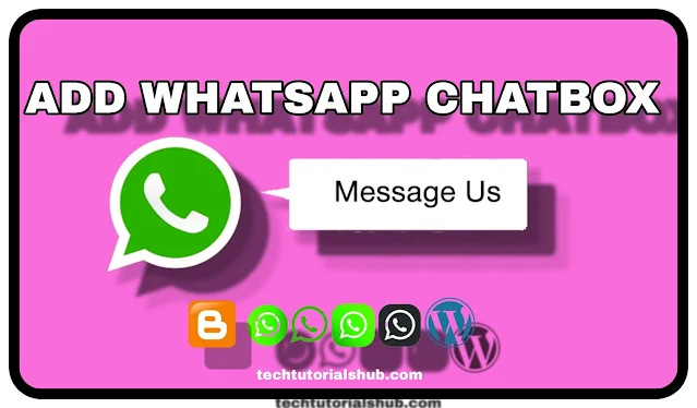 WhatsApp Chat Button In Blogger & Wordpress