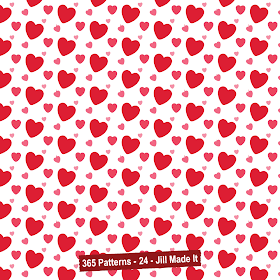 365 Patterns:  Valentine's Hearts