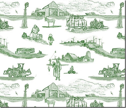 Toile de l'Iowa by Sandra Stewart