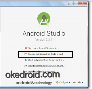  jikalau kita memakai tool IDE Android Studio  Cara Mengimport Source Code yang Sudah ada di Android Studio