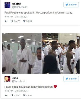 Pogba Umrah