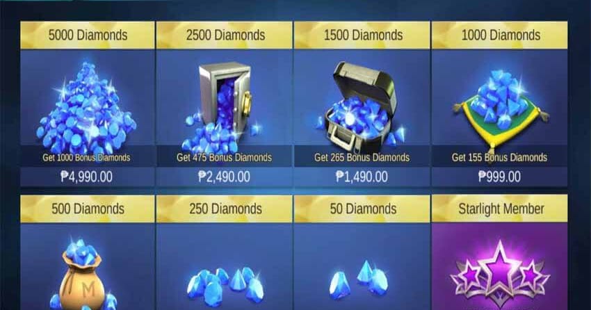 TOP UP diamond mobile legends murah paket data kuota