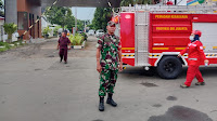 Babinsa Koramil 05/KJ Bersama Tiga Pilar Monitoring dan PAM Keamanan Kebakaran di Wilayah